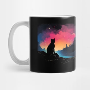 SPACE CAT LOVER : Nature's Serenity Series Mug